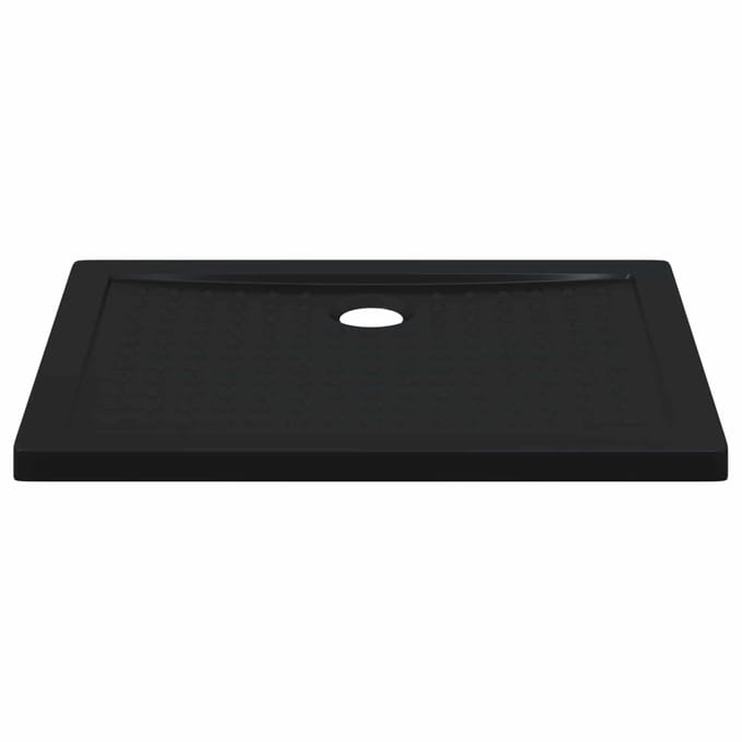 vidaXL - Douche - Basis - Tray - met - Stippen - 90 - x - 70 - x - 4 - cm - ABS - Zwart