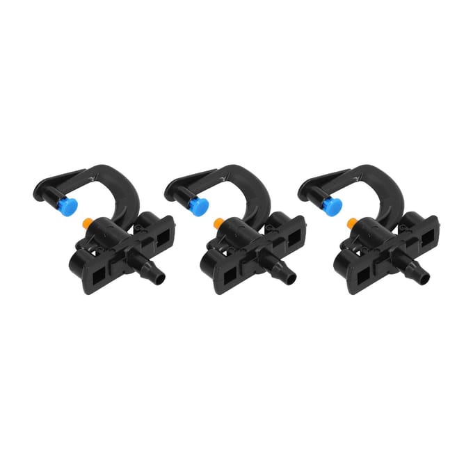 10 Sets Roterende G-Type Refractie Micro Sproeikop Besproeiingssprinkler Irrigatieapparatuur voor black