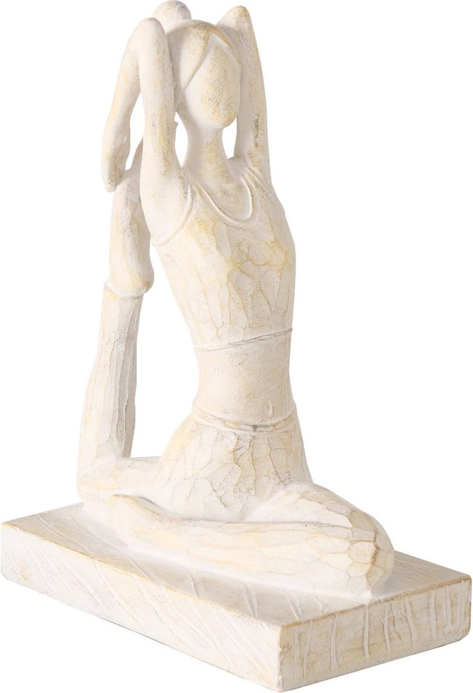Beeld vrouw in Yoga houding