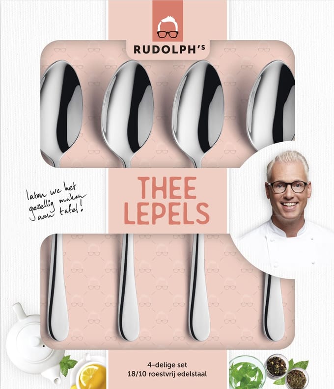 4 theelepels - Rudolph van Veen