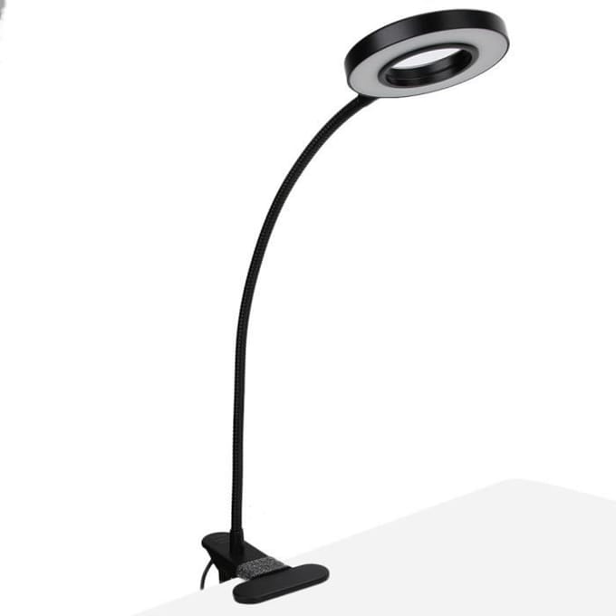 Tafellamp voor tatoeëren - Schoonheid - Nagellamp - LED - USB - 360° verstelbaar zwart