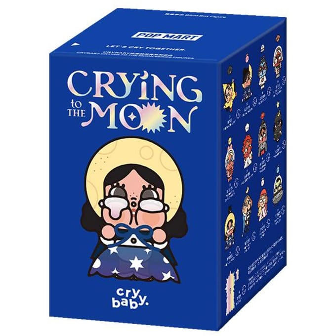 POP MART CRYBABY CRYING TO THE MOON SERIE FIGUREN Blind Box blue