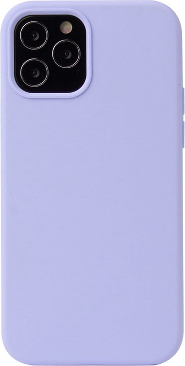 iPhone 14 PLUS Hoesje - Liquid Case Siliconen Cover - Shockproof - Lichtpaars - Provium