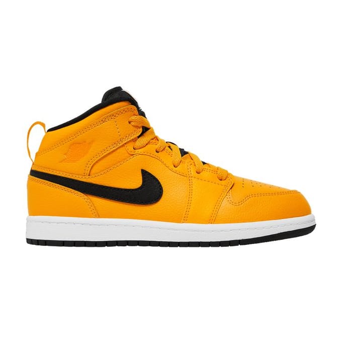 Jordan 1 Mid Or Universitaire Noir (PS) 33.5