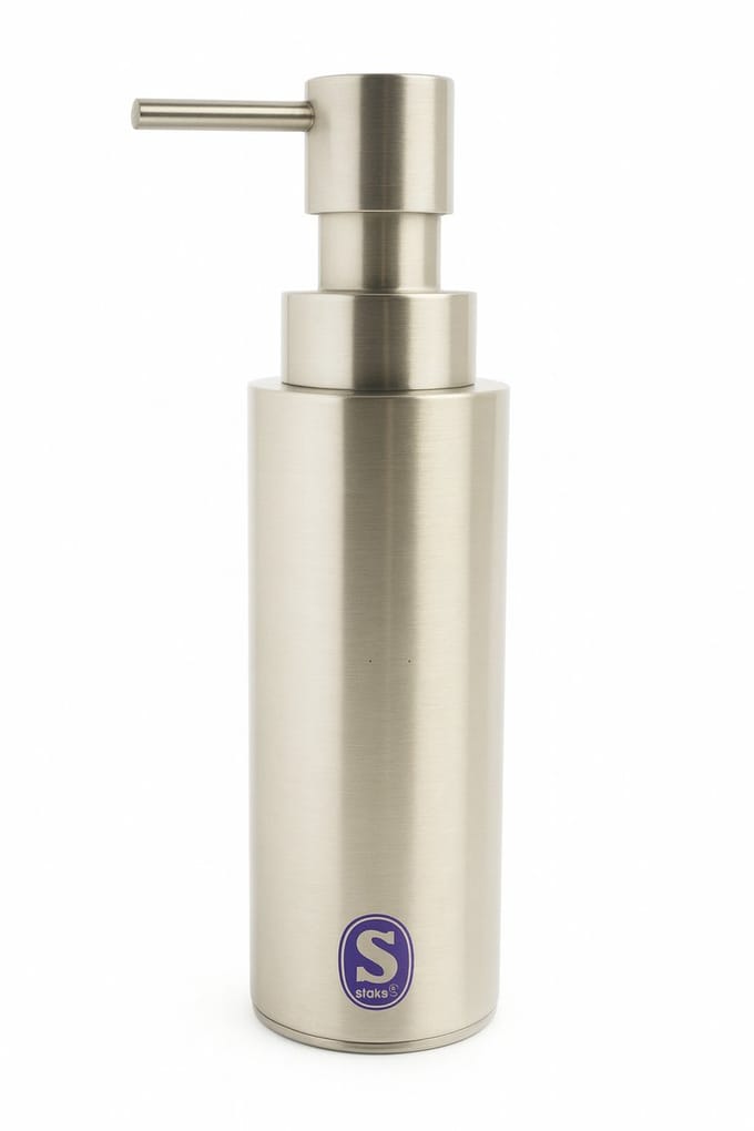 Clou Sjokker - Zeepdispenser – RVS - Vrijstaand - Mat - 100 ml