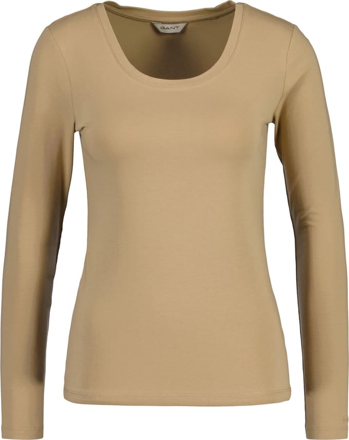 GANT Lange mouw SCOOP NECK TOP Set van 1