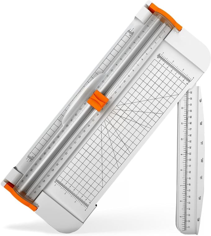 Papiersnijder voor A4-papier - Draagbaar met vingerbescherming - 1 stuk