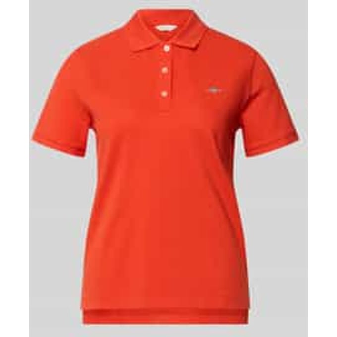 poloshirt met gestikt logo en polokraag