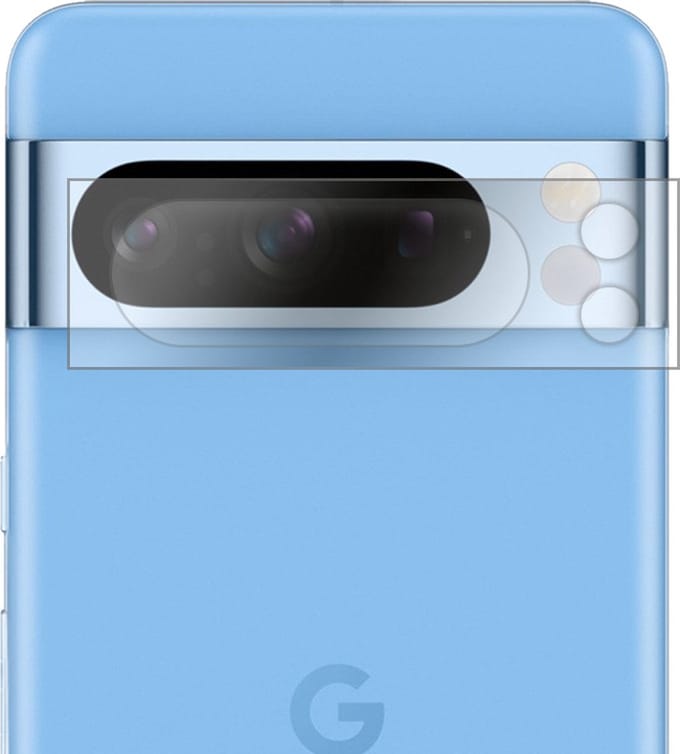 Camera Lens Protector - Geschikt voor Google Pixel 8 Pro - Extra Sterk - Camera Screenprotector - Beschermglas - Gehard Glas - Tempered Glass - Screen Protector