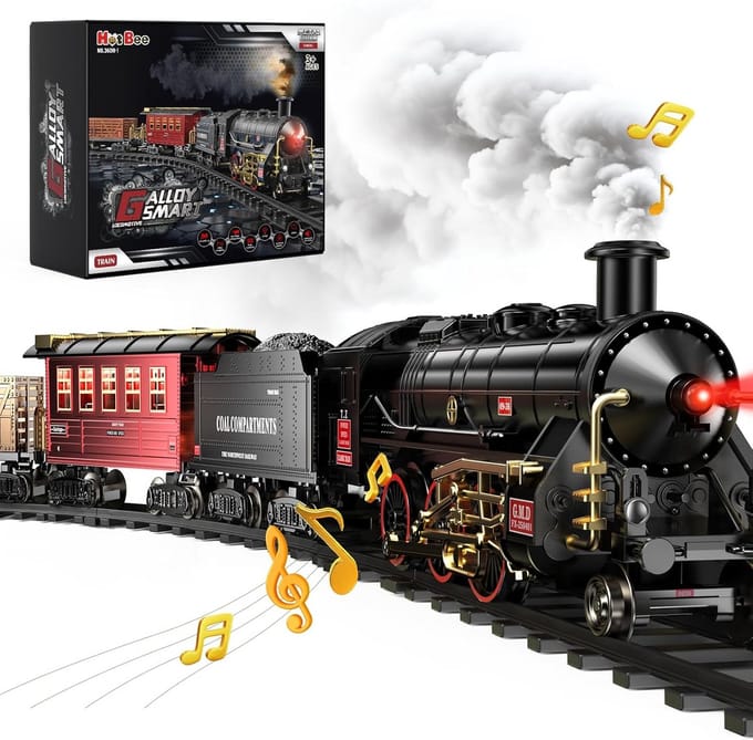 Houten Speelgoedtrein Set – Klassiek Model voor Kinderen