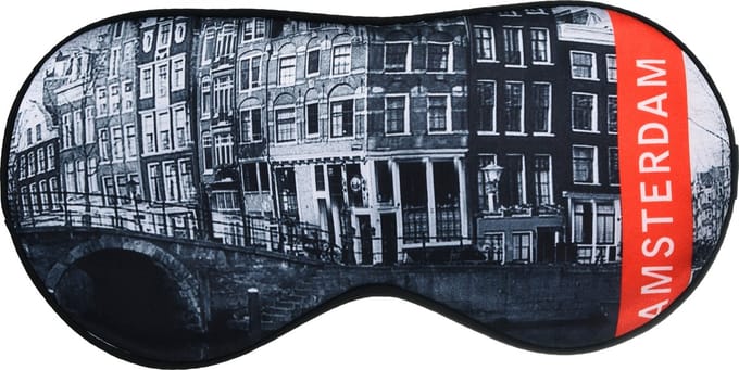 Robin Ruth - Slaapmasker unisex - Amsterdam huisjes