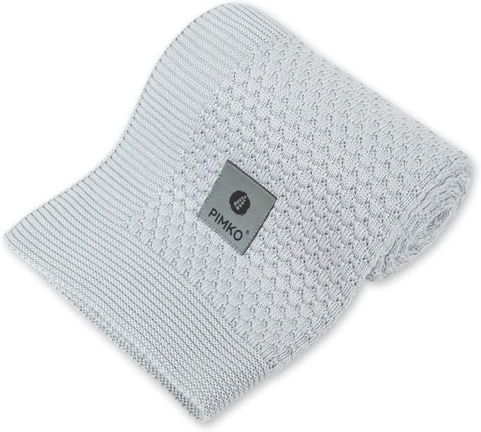 Zachte Gebreide Babydeken van 100% Bamboe, Hypoallergeen en Ademend