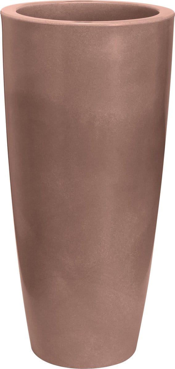 Bloempot Rond Talos Gloss 33cm TOBACCO Nicoli
