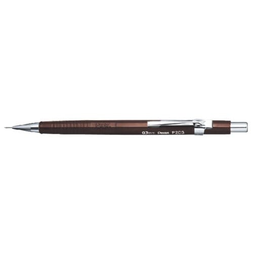 Vulpotlood pentel p203 2b 0.3mm bruin