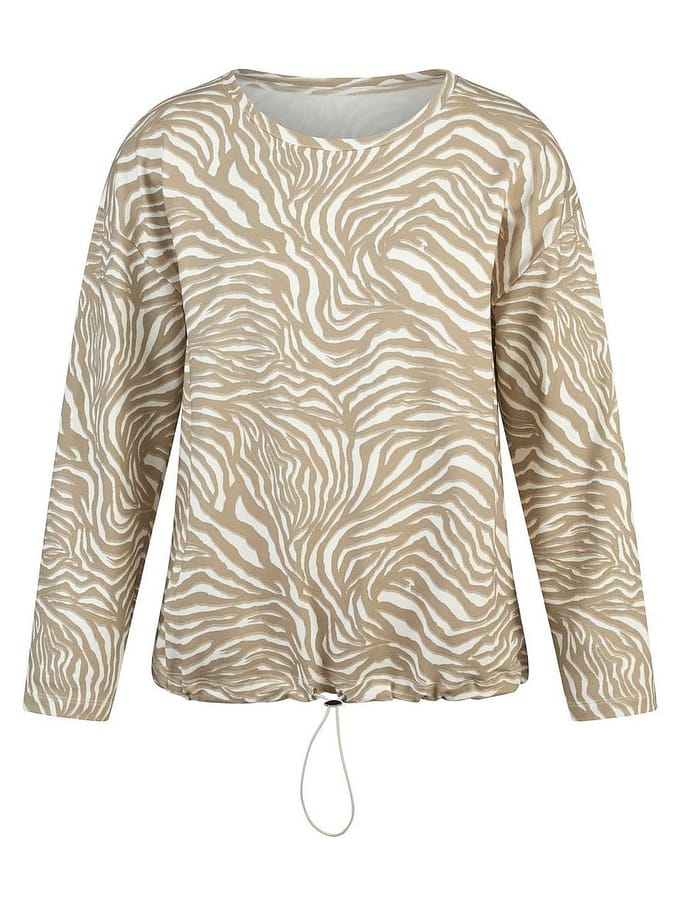 Sweatshirt ronde hals Van Peter Hahn beige
