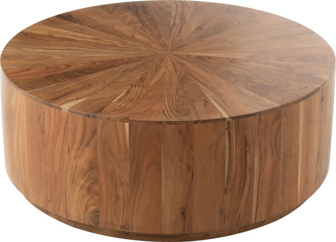 J-Line salontafel Rond - hout - naturel