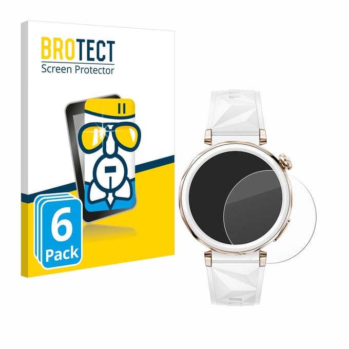 Screenprotector 6 Stuks voor Huawei Watch GT 5 Pro (42 mm) Beschermglas transparant