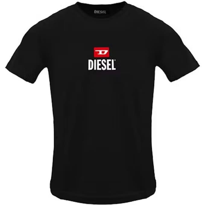 Diesel Herenlogo T-Shirt (Zwart)