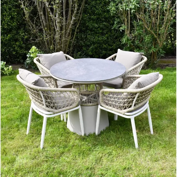 Set van 4 tuinstoelen met tafel SAC Deluxe