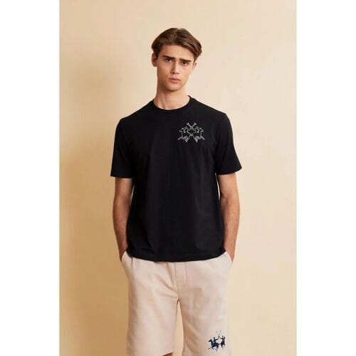 T-shirt La Martina MCR008 JS409-09999 BLACK