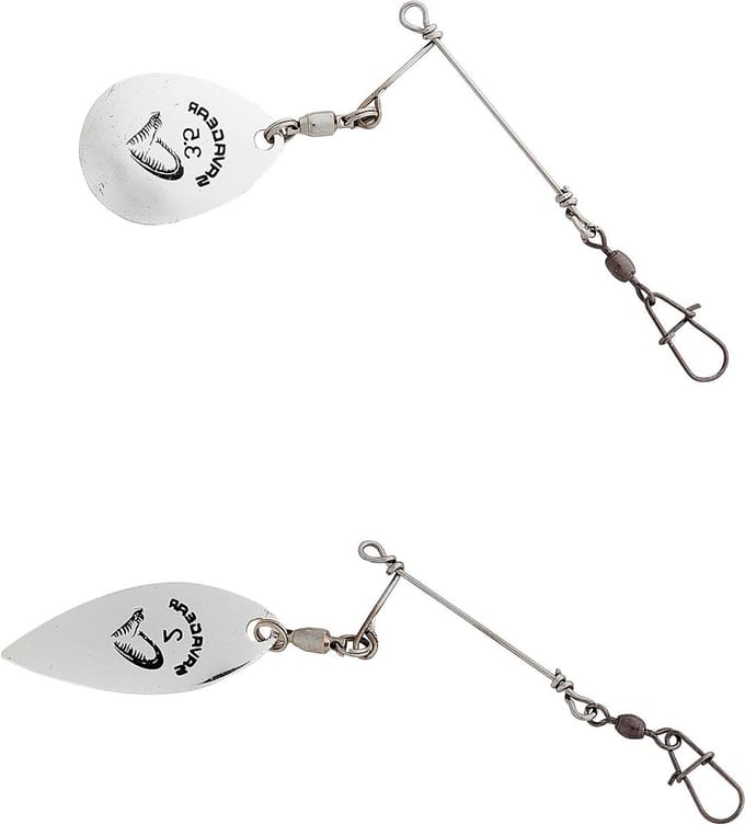 Spinnerbait Armen - Visaccessoires - Vissen op roofvis - Roestvrijstalen frame - 2 systemen - Zilver