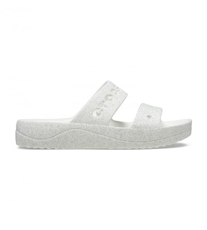 Crocs Baya Platform Glitter Sandal Wit Maat 38/39 US W8