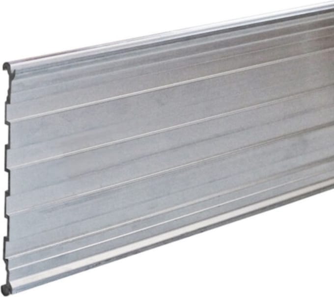 Borderrand Aluminium - Green Universe - 14 cm x 100 cm - Gazonrand - Kantopsluiting - 1 stuk
