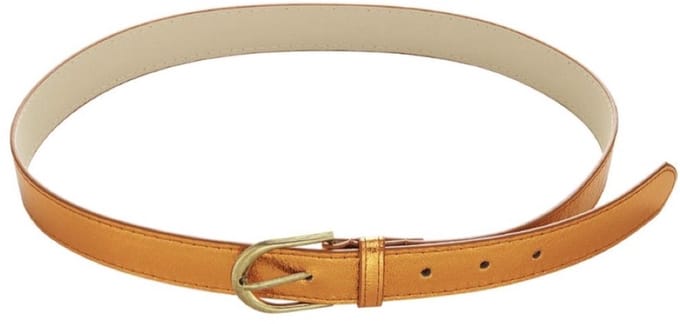 YEHWANG- riem - metallic - PU- oranje - 100
