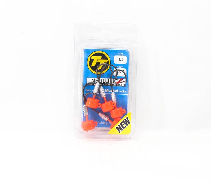Tackle Tactics TT Nedlockz HD Tête plombée Orange 1/4 oz 2/0H 5/paquet (7670) blue