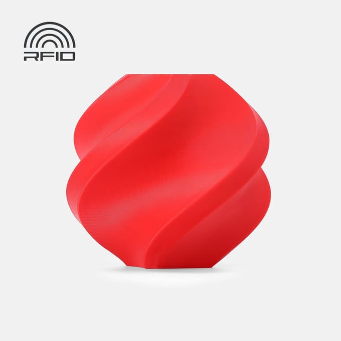 Bambu Lab - PETG HF 1.75mm Filament – 1kg – Rood (Red) - met spoel