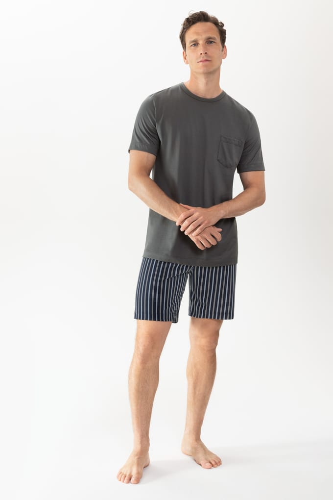 Pyjama kort Serie Portimo Soft Grey