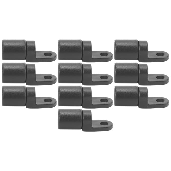 10 stuks/pak Kajak Kano Bungee Schokkoord Haak Bungee Eindstuk Met Lus Haken voor Kajaks gray