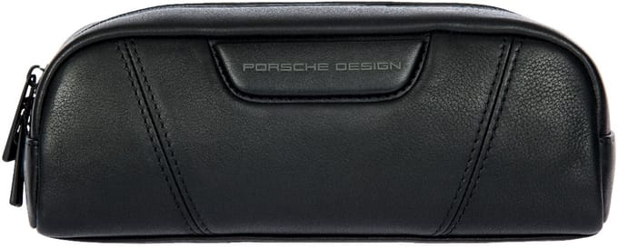 PORSCHE DESIGN Leren accessoiretas Roadster Evo Accessory Pouch Black zwart
