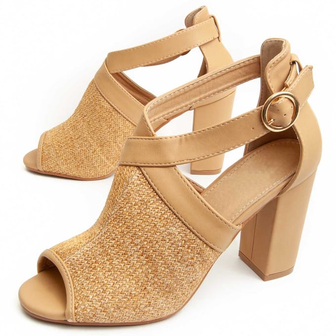 Sandalia De Tacón Para Mujer.  Montevita  Avara  92146 38 bruin