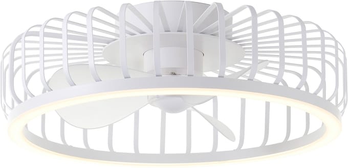 Brilliant Capo - Plafondventilator - Met verlichting - Ø 48 cm - LED 36W - CCT - 2700K-6500K - Dimbaar - Wit - Zeer stil
