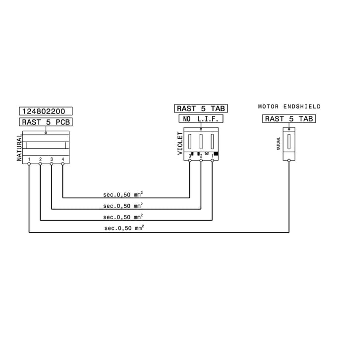 AEG kabel, motorregelmoduul, motor, 585mm 140026601082