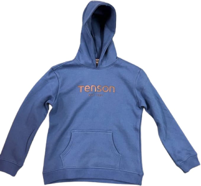 Tenson Essential Hood Jr -  - Unisex - Blauw - Maat 146/152
