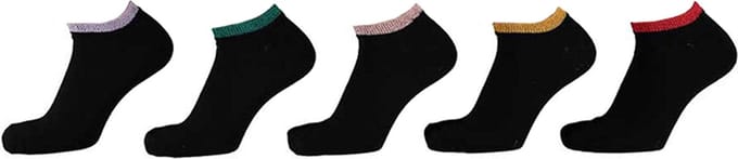 iN ControL 5pack sneakersocks BLACK 35/38