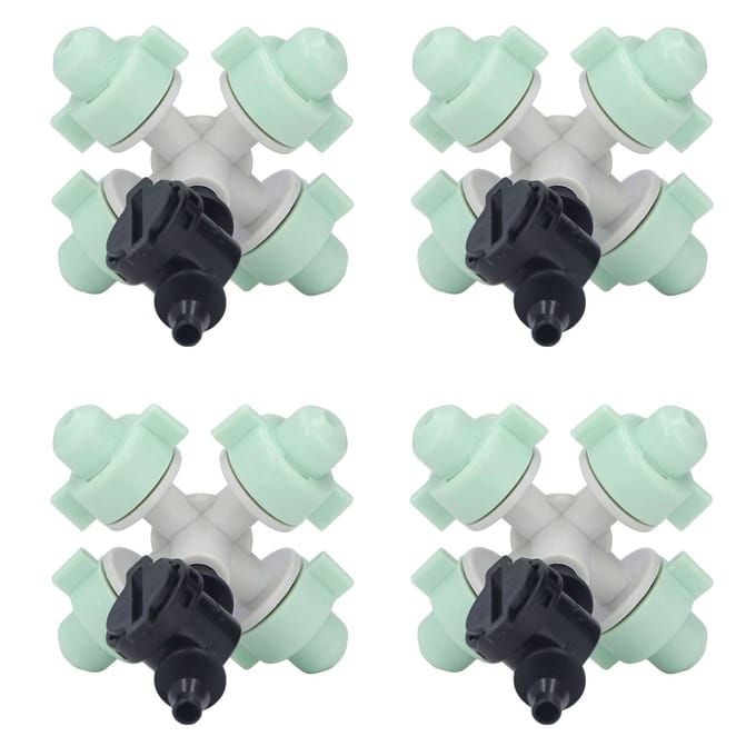 10 Set Kruis Vernevelsproeier met 4/7mm Koppeling Micro-irrigatiekop voor Landbouwgrond Tuin white