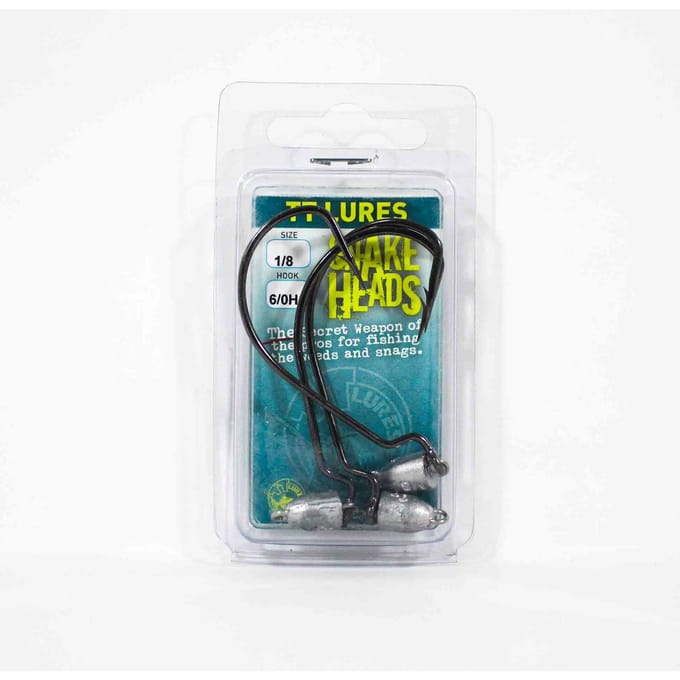Tackle Tactics TT Snake Head Jig Head 1/8 oz 6/0 XH 3/verpakking (0633)