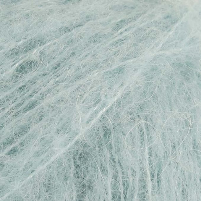 DROPS Brushed Alpaca Silk Uni Colour - 15 licht zeegroen - Wol Garen