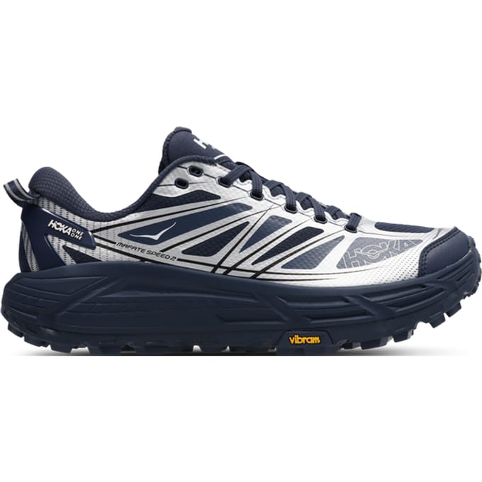 Hoka Mafate Speed Sneakers Heren - Blauw - Maat 42 - Mesh/Synthetisch