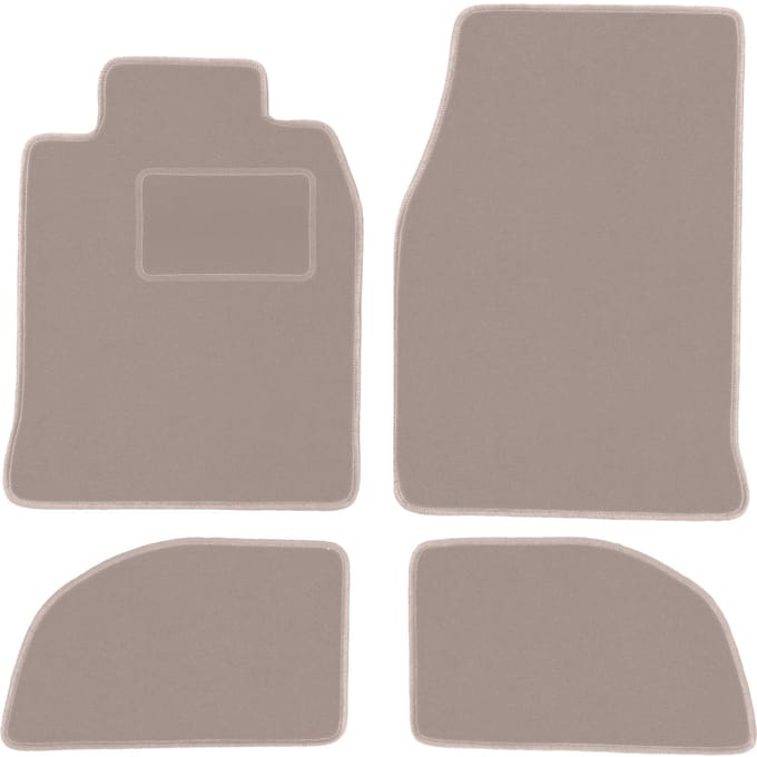 Beige veloursmatten voor: Porsche 944 coupé (1976-1988)
