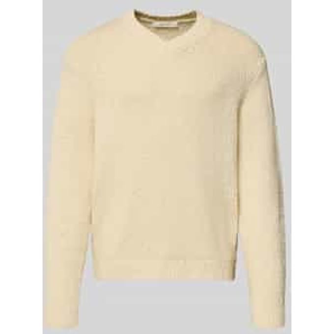 Regular fit gebreide pullover van puur biologisch katoen, model 'ANGUS'