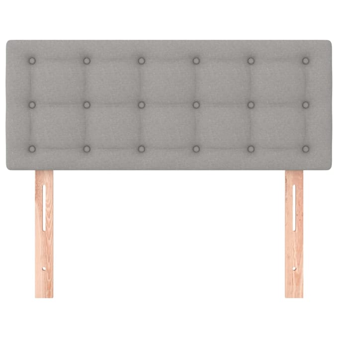 vidaXL - Hoofdbord - 90x5x78/88 - cm - stof - lichtgrijs