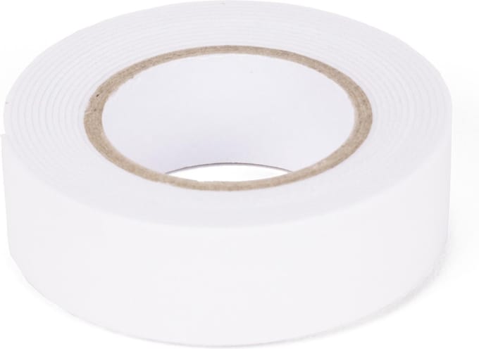 Benson Dubbelzijdige foamtape - 20 mm breed - 2 meter lang - wit - sterke hechting