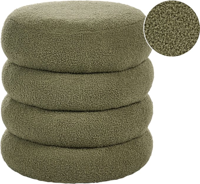 SUMPTER - Poef - Groen - Bouclé