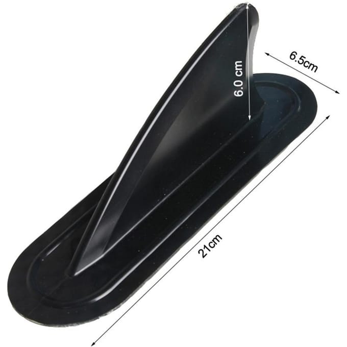 Kajak Skeg Richtingsvin voor Opblaasbare Boot Kano Surfplank Vin zwart