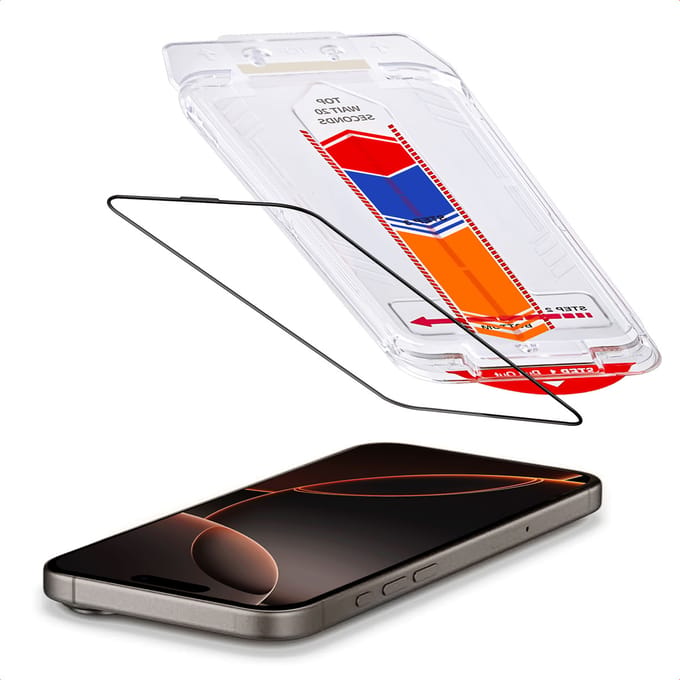 Accezz Screen Protector - Geschikt voor Apple iPhone 16 Pro Max - Glas Screenprotector met Anti-dust Applicator