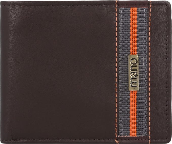 mano Don Leonardo RFID Leren Portemonnee 11,5 cm - Jongens - Horizontaal - dunkelbraun